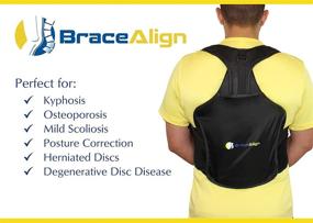 img 1 attached to 🏥 TLSO Thoracic Medical Back Brace by Brace Align - Pain Relief & Straightener for Fractures, Herniated Discs, DDD, & Spinal Trauma. Ideal for Post-Op Recovery, Scoliosis, Kyphosis, Osteoporosis. (One Size) - PDAC L0456 L0457