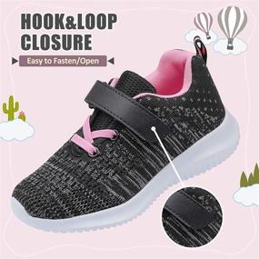 img 1 attached to 👟 ologinmars Toddler Kid's Sneakers: Cute Athletic Running Strap Shoes for Boys & Girls - Toddler/Little Kid Sports Shoes