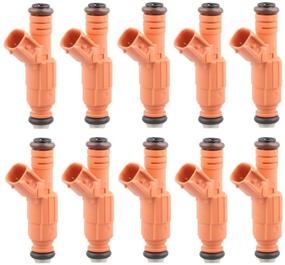 img 4 attached to MOSTPLUS 0280155917 19LB Fuel Injectors