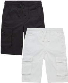 img 4 attached to 👖 Trendy Quad Seven Twill Boys Shorts: The Perfect Addition to Boys' Clothing Collection