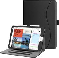 📱 fintie case for ipad mini 4 - [enhanced corner protection] multi-angle viewing folio smart stand protective cover with pocket, auto wake/sleep, compatible with ipad mini 5th generation (black) логотип