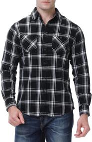 img 1 attached to 👕 Alex Vando Men's Button Down Shirts: Quality Plaid Flannel for Casual Style