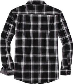 img 3 attached to 👕 Alex Vando Men's Button Down Shirts: Quality Plaid Flannel for Casual Style