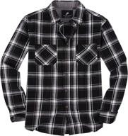 👕 alex vando men's button down shirts: quality plaid flannel for casual style логотип