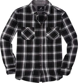 img 4 attached to 👕 Alex Vando Men's Button Down Shirts: Quality Plaid Flannel for Casual Style