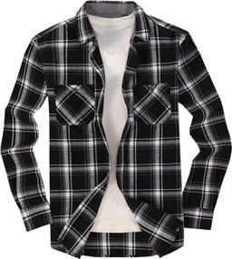 img 2 attached to 👕 Alex Vando Men's Button Down Shirts: Quality Plaid Flannel for Casual Style