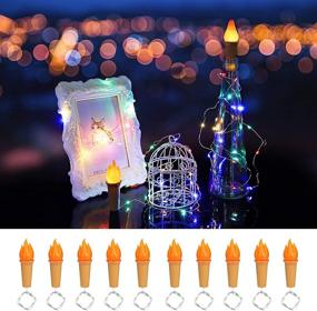 img 3 attached to 🍷 10-Pack SUPERNIGHT Wine Bottle Lights: Battery Operated LED Cork Shape Fairy Lights for DIY, Parties, Christmas, Halloween, Wedding (4 Color)