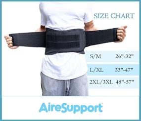 img 1 attached to AireSupport by Dr. Jason Hammond: XXL/XXXL Back Brace with Removable Lumbar Support & Reusable Ice/Hot Pack for Effective Lower Back Relief