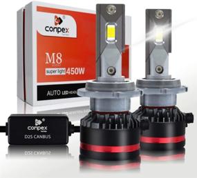 img 4 attached to 🔦 CONPEX D2S D2R D4S D4R LED Headlights Bulbs Conversion Kit: Top-rated 6000K 12000 Lumen Super Bright Automotive Headlight Bulbs