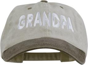 img 4 attached to E4Hats Wording Grandpa Embroidered Washed Sports & Fitness