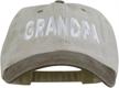 e4hats wording grandpa embroidered washed sports & fitness logo