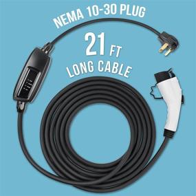 img 3 attached to Lectron Level 2 Electric Vehicle Charger (240V, 16 Amp) with 21ft J1772 Extension Cord and NEMA 10-30 Plug