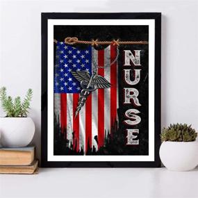 img 2 attached to Patriotic Rhinestone Embroidery Paintings 11 8X15 7In