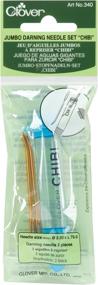 img 1 attached to 🧵 High-Quality Clover Needlecrafts Chibi W/Jumbo Tapestry Needles 340 (3-Pack) for All Your Stitching Needs!