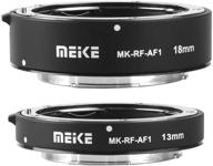 📸 enhance macro photography with meike mk-rf-af1 13mm + 18mm metal af full frame extension tube adapter ring kit for eos-r series cameras rf mount cameras eos-r eos-rp logo