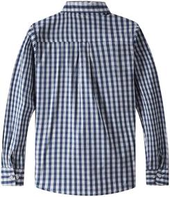 img 2 attached to 👕 Stylish and Comfortable Spring&Gege Boys' Long Sleeve Plaid Poplin Button Down Shirt