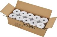 🧾 mflabel 10 pack thermal receipt paper rolls - 3-1/8 x 230ft logo