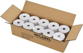 img 4 attached to 🧾 MFLABEL 10 Pack Thermal Receipt Paper Rolls - 3-1/8 x 230ft
