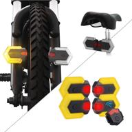 carrybright bike turn signal lights: waterproof, remote controlled front and rear warning light for cycling safety logo