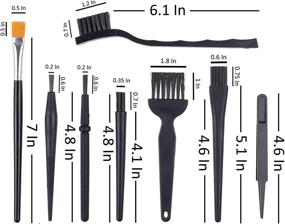 img 3 attached to Camkix Multi Purpose Brushes Black Multi Sized