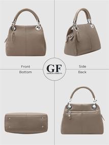 img 1 attached to Elegant Genuine Leather Women's Handbags, Wallets, and Top-Handle Bags by Giorgio Ferretti