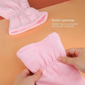 img 2 attached to 🧤 Hand and Foot Paraffin Wax Gloves, Segbeauty Thick Heated SPA Mittens and Liners for Hot Wax Hand Therapy, Thermal Treatment with Wax Warmer Machine - Pink