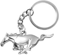 3d pony chrome metal key chain for ford mustang logo
