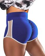🍑 gafeng women's booty lifting ruched high waist workout yoga running short leggings with scrunch butt logo
