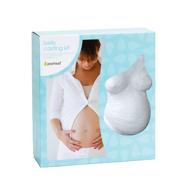 🤰 pearhead pregnancy belly casting kit - expecting mom's keepsake mold for pregnant belly - white logo