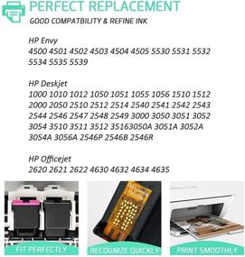 img 3 attached to 🖨️ Высококачественные восстановленные картриджи RETCH для принтера HP 61XL Combo Pack - Envy 4500, Deskjet 1000, OfficeJet 4630 Series (1 черный + 1 трехцветный)