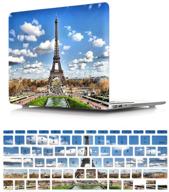 🗼 hrh 2 in 1 paris eiffel tower laptop body shell protective hard case cover with silicone keyboard cover for macbook air 11 inch logo