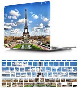 img 4 attached to 🗼 HRH 2 in 1 Paris Eiffel Tower Laptop Body Shell Protective Hard Case Cover with Silicone Keyboard Cover for MacBook Air 11 inch