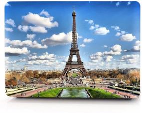 img 3 attached to 🗼 HRH 2 in 1 Paris Eiffel Tower Laptop Body Shell Protective Hard Case Cover with Silicone Keyboard Cover for MacBook Air 11 inch