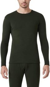 img 4 attached to 👕 LAPASA Men's Merino Wool Thermal Underwear Top: Crew Neck Base Layer Undershirt - Lightweight & Midweight Options (M29, M67)