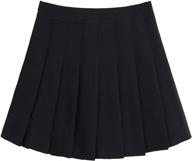 chouyatou women's classic pleated a-line skirt with elegant high waist design logo