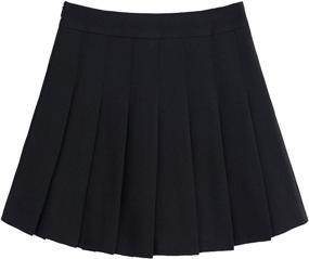 img 2 attached to Chouyatou Women's Classic Pleated A-Line Skirt with Elegant High Waist Design