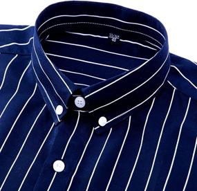 img 1 attached to 👔 ERZTIAY Classic Vertical Striped Shirt: Timeless Casual Style