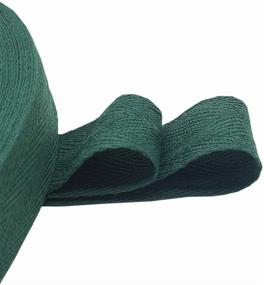 img 2 attached to 🧵 QIANF Green Twill Tape Ribbon: 1 inch Wide 40 Yards Roll for Sewing Crafts