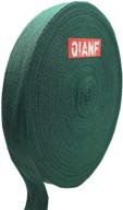 🧵 qianf green twill tape ribbon: 1 inch wide 40 yards roll for sewing crafts logo