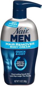 img 4 attached to 🧴 Nair Hair Remover Men's Body Cream 368ml with Convenient Pump - Enhanced for Better SEO