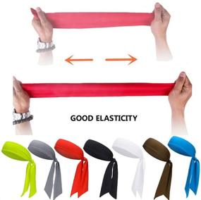 img 2 attached to 🎾 Sports Headband: Ultimate Tie Hairband for Tennis, Working Out, and More!