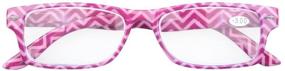 img 1 attached to 👓 Enhance Your Vision in Style: Eyekepper 6-Pack Spring Hinges Patterned Rectangular Reading Glasses with Computer Readers for Women +1.5