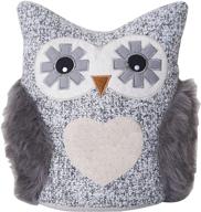 🦉 stylish grey owl elements decorative polyester door stopper: practical and eye-catching logo