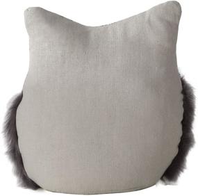 img 2 attached to 🦉 Stylish Grey Owl Elements Decorative Polyester Door Stopper: Practical and Eye-Catching