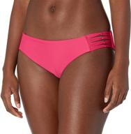 👙 women's solid ruby smoothies bikini bottom swimsuit by body glove logo