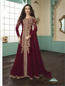 img 2 attached to GRC Georgette Pakistani Dresses Anarkali Women's Clothing and Dresses