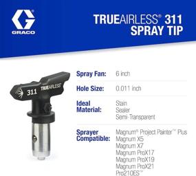 img 3 attached to 🎨 Graco TRU311 TrueAirless 311 Spray Tip: Optimal Precision for flawless spraying