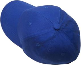 img 1 attached to 🧢 Edoneery A1009 Unisex Toddler Kids Plain Cotton Adjustable Low Profile Baseball Cap Hat: Tried and Tested Favorite!