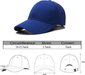 img 3 attached to 🧢 Edoneery A1009 Unisex Toddler Kids Plain Cotton Adjustable Low Profile Baseball Cap Hat: Tried and Tested Favorite!