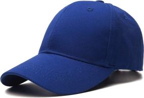 img 4 attached to 🧢 Edoneery A1009 Unisex Toddler Kids Plain Cotton Adjustable Low Profile Baseball Cap Hat: Tried and Tested Favorite!